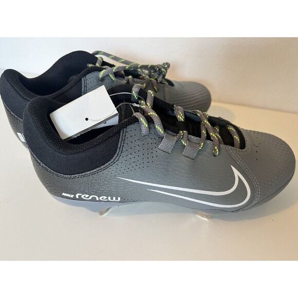 Nike Softball Cleats Women's Hyperdiamond 4 Pro Molded BLACK | WHITE | GRAY SZ 7 - Picture 1 of 6